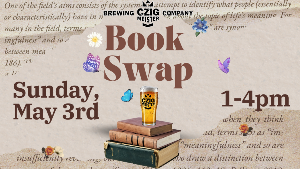 event book swap czig meister brewing may 3 2026 1024x576
