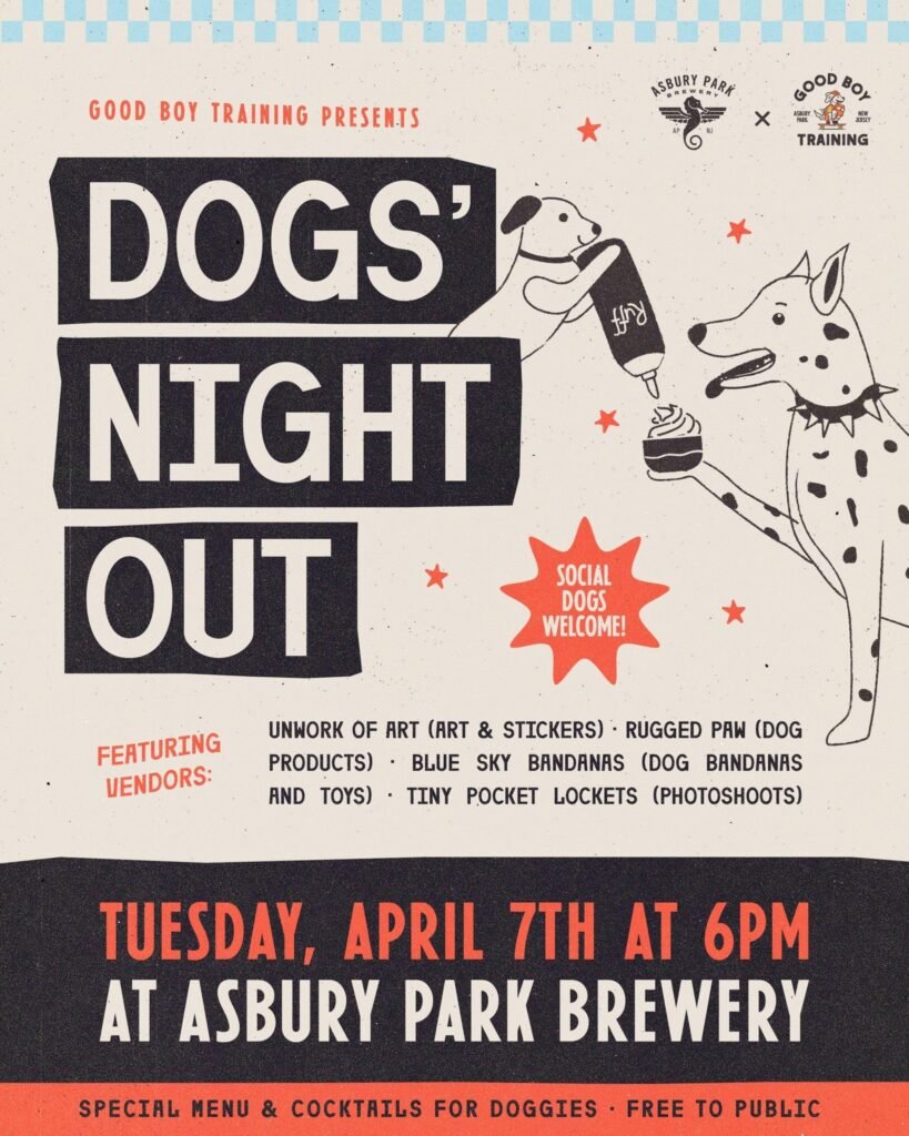 event dog s night out hosted by good boy training asbury park brew 819x1024
