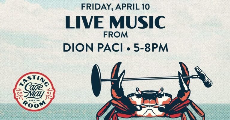 event live music dion paci cape may brewing co rio grande april 10 768x403