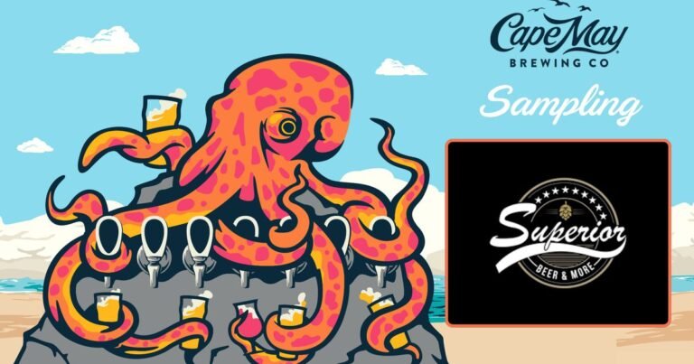 event sampling at superior beer more cape may brewing co rio grand 768x403