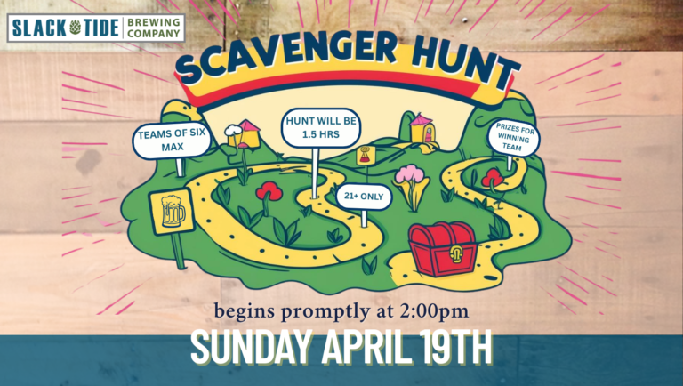 event scavenger hunt slack tide brewing april 19 2026 768x434