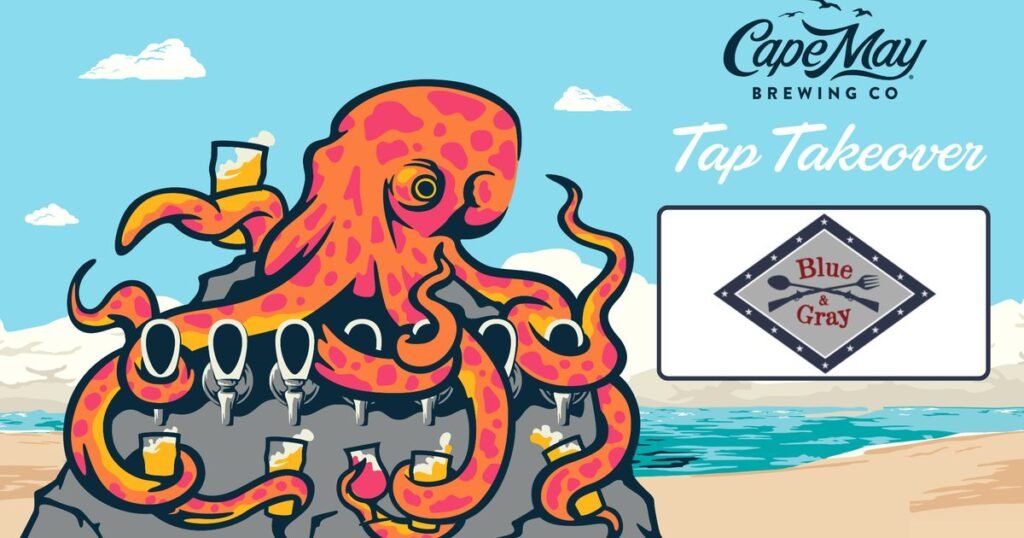 event tap takeover at blue and gray cape may brewing co rio grande 1024x538
