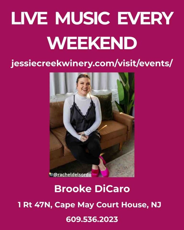 event brooke dicaro live music jessie creek winery june 28 2026 768x960