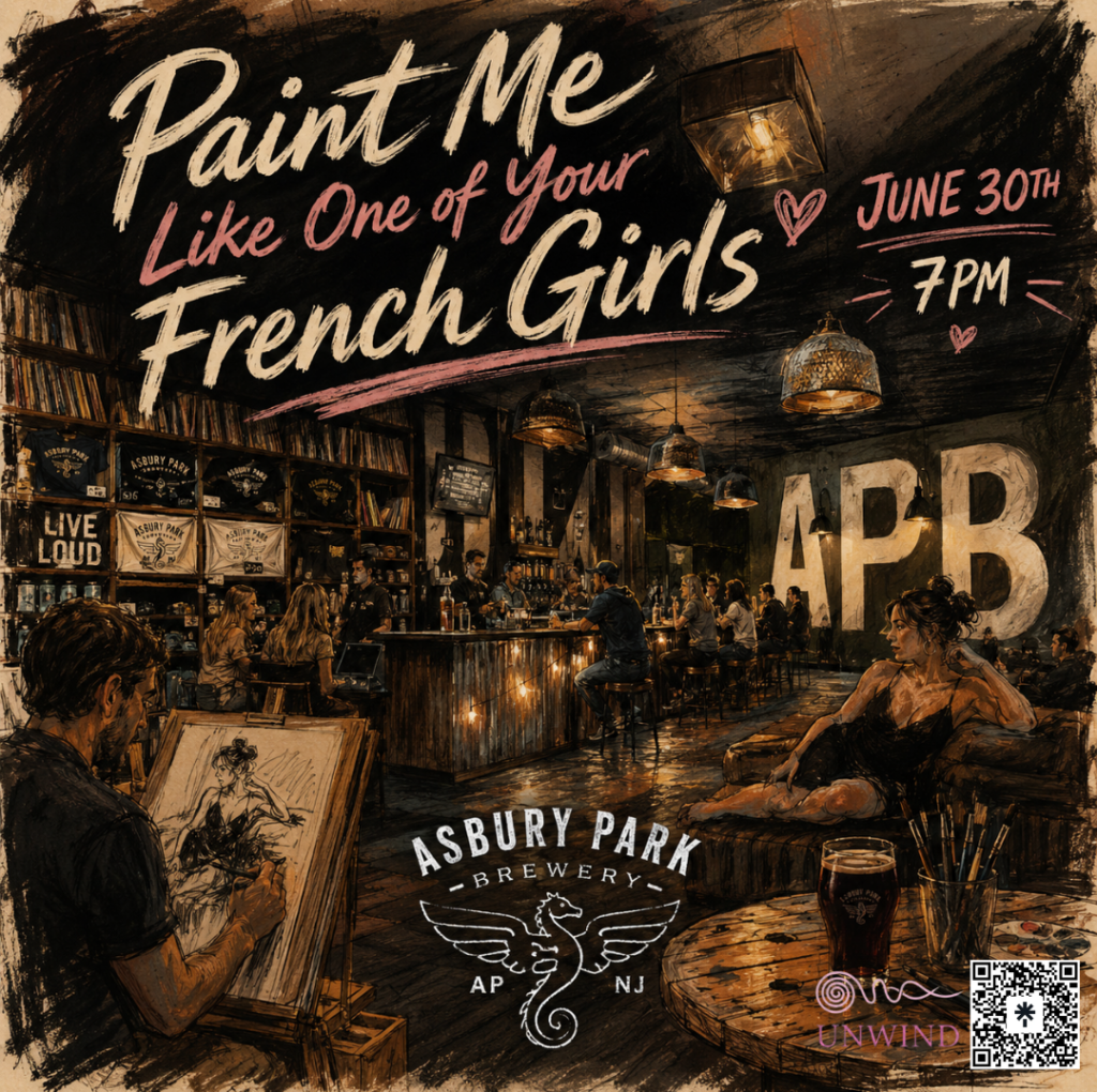 event unwind social guided paint n sip asbury park brewery june 30 1024x1020