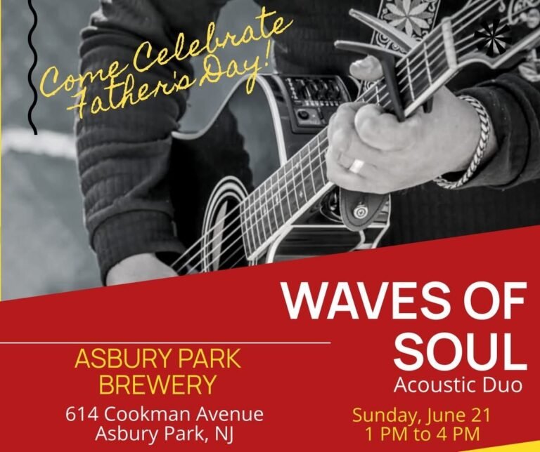 event waves of soul acoustic asbury park brewery june 21 2026 768x644