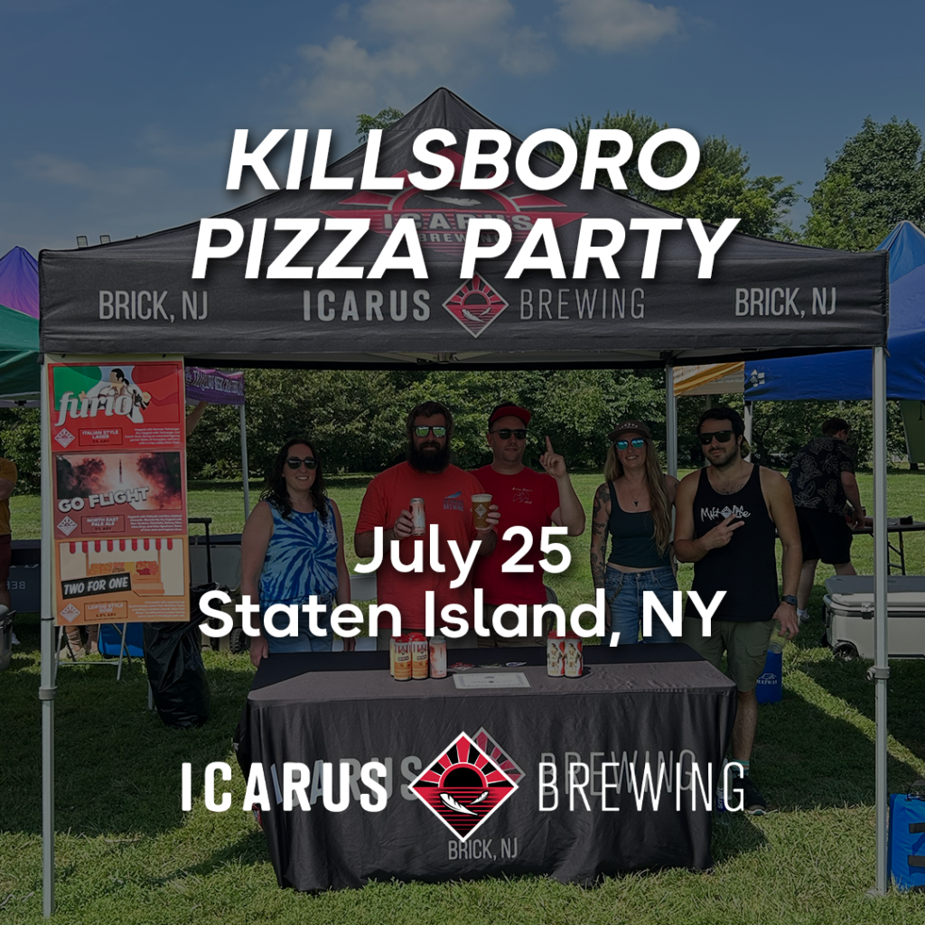 event killsboro pizza party icarus brewing company july 25 2026 1024x1024